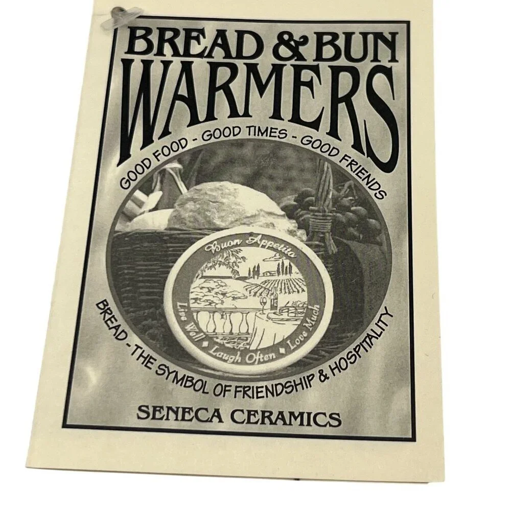 Seneca Ceramics New Bread Bun Warmer Irish Blessing Handcrafted Holiday USA Made